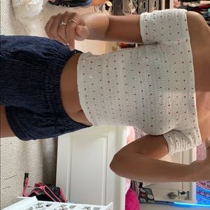 off the shoulder crop top